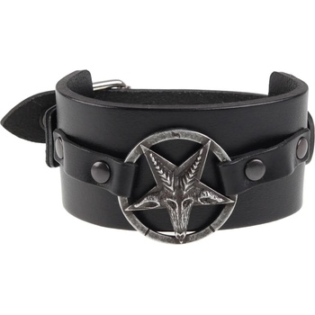 Image 1 of Leather & steel fashion гривна БАФОМЕТ - lsf1 46