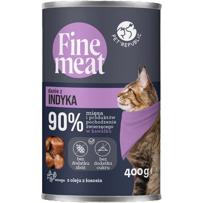 Pet Republic PetRepublic Fine Meat пуешко месо 400 г за котки