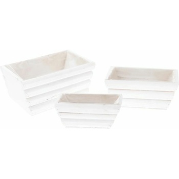 Casa de Engel Дървен капак за саксия с PVC - комплект от 3, 0/24 Casa de Engel | Lilav | Home | UNI