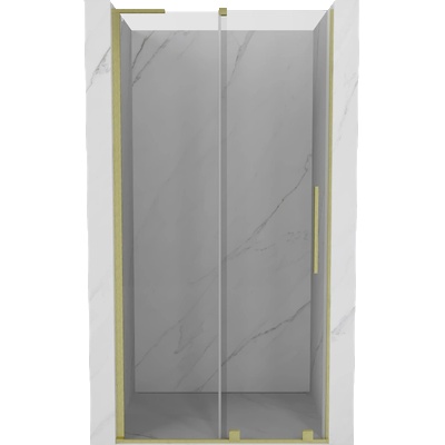Mexen Velar L плъзгаща се душ кабина 100 см, прозрачна, златна четка - 871-100-003-01-55 (871-100-003-01-55)