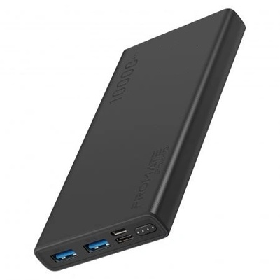 Promate Bolt-10 Power Bank 10000mAh черен с бързо зареждане (P6959144046662)