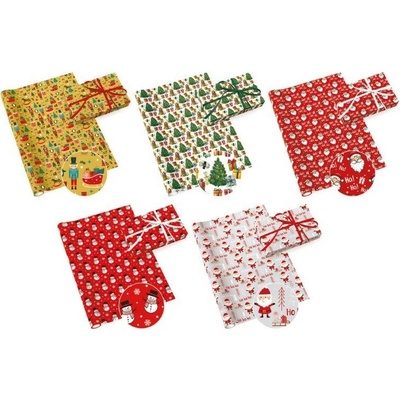PAW Neutral 19, vianočný baliaci papier v rolke 0,7m x 2m, rôzne farby s motívy