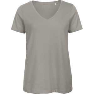 B&C Collection B&c inspire vt / Дамска тениска с v-образно деколте - светло сива l (01tw4503903)