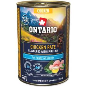 ONTARIO Консерва Ontario Puppy пилешко пате с вкус на спирулина 400g (214-859846)