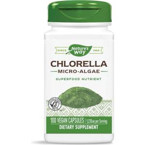 Nature's Way Chlorella Micro-Algae/ Хлорела (микро-водорасли) 410 mg х 100 капсули Nature’s Way (11850)