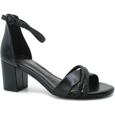 MARCO TOZZI 2-28300-45 098 black comb, dámské společenské sandály