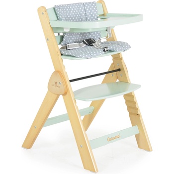 Cangaroo Дървен стол за хранене Caramel мента (111992)