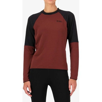 Mons Royale Quad Merino Fleece Pullover sable/black