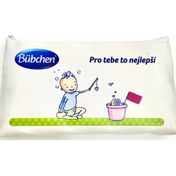 Bübchen Sensitive tělové mléko pro dětskou pokožku 50 ml + jemná bylinná koupel 50 ml + dětský mycí gel a šampon 2 v 1 50 ml + mycí gel s heřmánkem a výtažky z ovsa 50 ml dárková sada