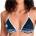 Roxy Дамско бикини горнище Roxy Women's The Retro Essentials Tiki Tri Bikini top - Anthracite (150-6370-0112)
