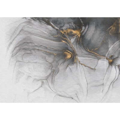 Komar Vliesová fototapeta Ink Gold Flow rozměry 350 x 250 cm