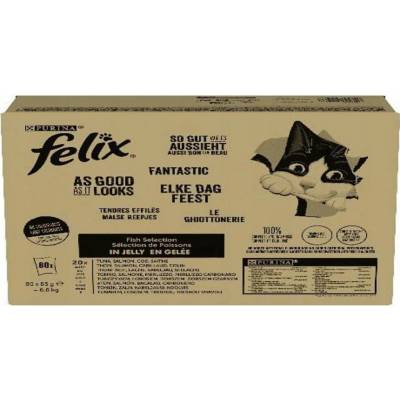 Felix Krmivo Dospělý Ryba Kompletní 80x85 g