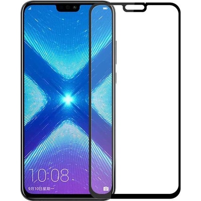 Удароустойчив стъклен протектор покриващ целия екран за Honor 8X - с черна рамка