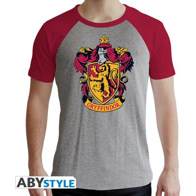 Harry Potter Tshirt Gryffindor man SS grey & red