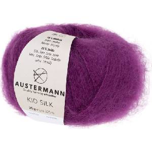 Austermann Kid Silk 98233-17 BlackBerry Плетива прежда (98233-17)