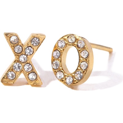 Ornamenti Pozlacené náušnice XO gold ORN300028