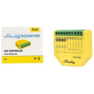 Shelly Смарт димер за LED ленти Shelly Plus RGBW PM, Wi-Fi