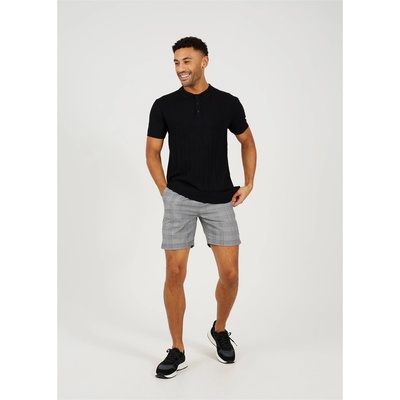 Brave Soul Yarn Dyed Check Short - Black/White