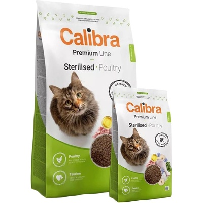 Calibra Cat Premium Line Sterilised Poultry 10 kg + 2 kg ZADARMO