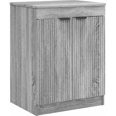 vidaXL Шкаф за баня Сив Сонома 54 x 41 x 70 см Инженерна дървесина (890154)