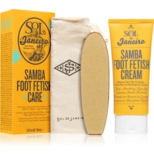 Sol de Janeiro Samba Foot Fetish Care zjemňující krém na chodidla 90 ml + pilník na popraskaná chodidla dárková sada