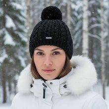 Eisbär Afra Pompon black