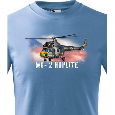 Dětské tričko Mi-2 Hoplite Světlá modráCanvas Dětské tričko Bezvatriko.cz 3381