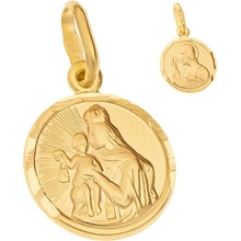 Argento Zlatý prívesok Škapuliar 8A121