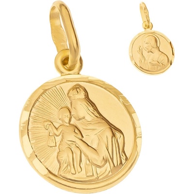 Argento Zlatý prívesok Škapuliar 8A121
