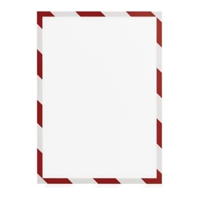 Magnetoplan Magnetický rámček A4 bezpečnostný červeno-biely 5 ks