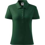 MALFINI Malfini cotton heavy 216 / Дамска поло тениска - тъмнозелена xxl (216d317)