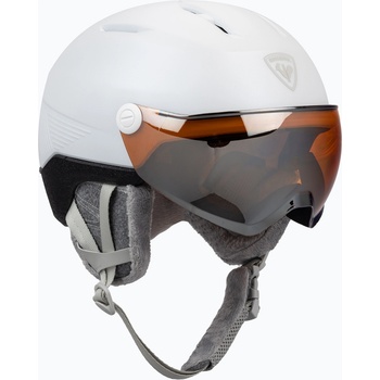Rossignol Ски каска за жени Rossignol Fit Visor Impacts white/orange/silver