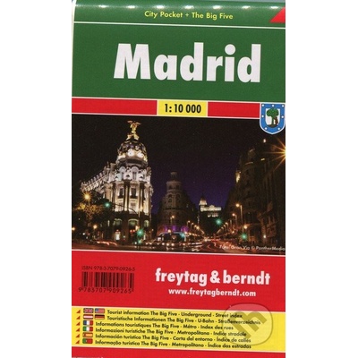 Plán města Madrid kapesní lamino