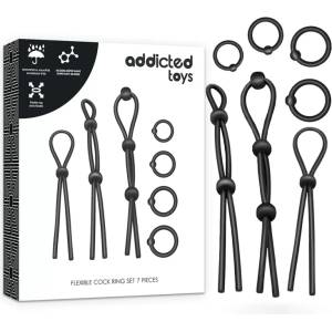  Комплект, силиконови пенис пръстени, 7 броя - Flexible Cock Ring Set (D-227641)