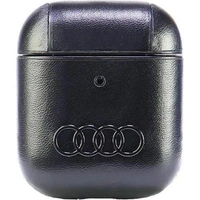 Audi Кожен калъф Audi с голямо лого за AirPods 1 / 2 - черен (6955250228251)