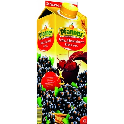 Pfanner černý rybíz 25% 1 l