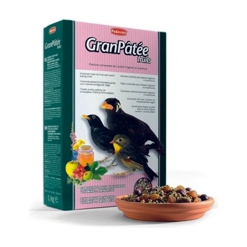 Padovan GranPatee - Fruits - Пълноценна храна за насекомоядни птици с плодове 1кг