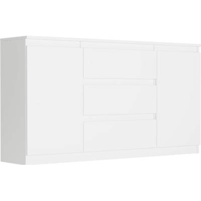Framire Komoda se zásuvkami a skříňkami bílá 140 x 40 x 76 cm Modern R140S3