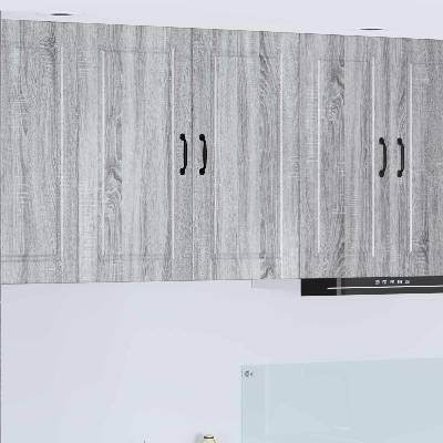 vidaXL Стенен шкаф PORTO Сив Сонома 80 x 31 x 80 см Инженерно дърво (885411)