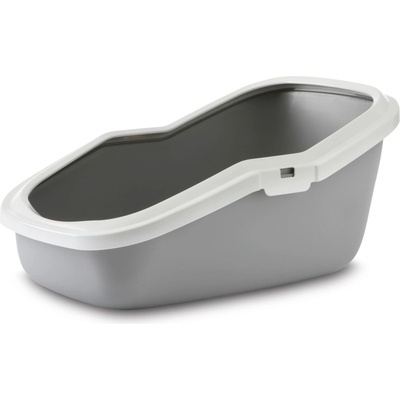 SAVIC Aseo- Kотешка тоалетна с борд, сива 56х39х27.5см