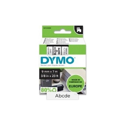 Dymo D1 S0720680 - originální polyesterová páska - 9 mm × 7 m, černo-bílá