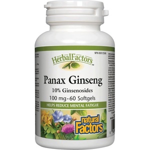 Natural Factors Panax Ginseng 100 mg [60 Гел капсули]