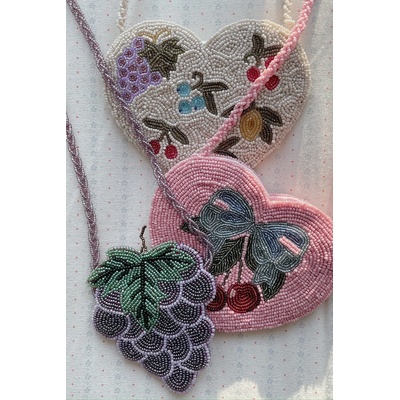 Konges Sløjd Детска чанта Konges Sløjd BEADED HEART BAG (KS104220.PreSpring)