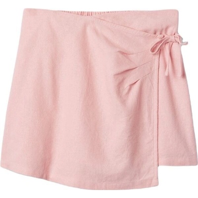GAP V-Linen dievčenská šortková sukňa ružová