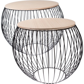 Dakls Кръгли масички за съхранение в комплект от 2 бр. ø 41 cm - Dakls (RE7780)