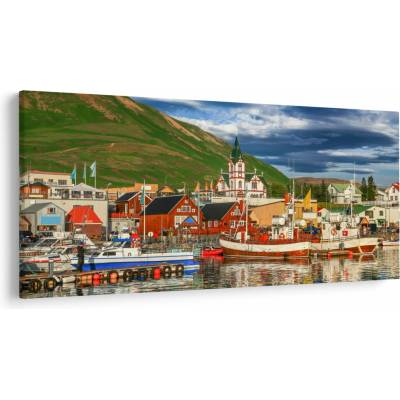 Obraz - Húsavík, jednodielne 200x100 cm