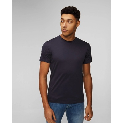 Tmavě pánské tričko Sunspel modré