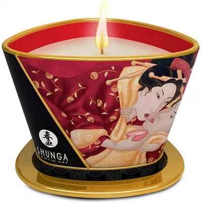Shunga масажна свещ за стимулиране на либидото Sparkling Strawberry (170 мл)