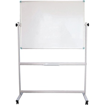 Office1 Бяла дъска, 90 x 120 cm, магнитна, двулицева, на колела (1077140068)