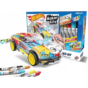 BLADEZ Hot Wheels Bumper Activity Set, Arts And Crafts, Licensed Stationary Set With Pens And Stickers, 250 Pieces, Creative Maker Kitz By Bladez Toyz